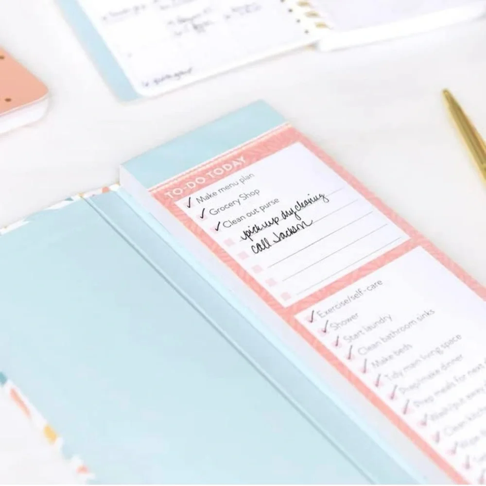 Colorful Leaf Pattern Checklist Notebook by Passionate Penny Pincher (3 months)